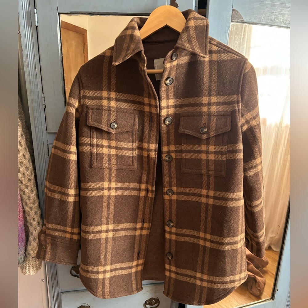 Everlane Italian ReWool Oversized Shirt Jacket